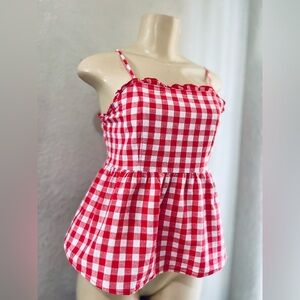 Love on a hanger top size small tomato top